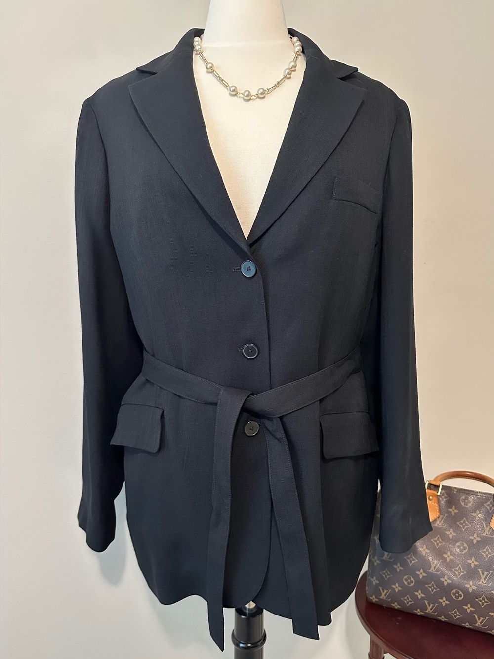 Banana Republic Black Belted Women's Blazer